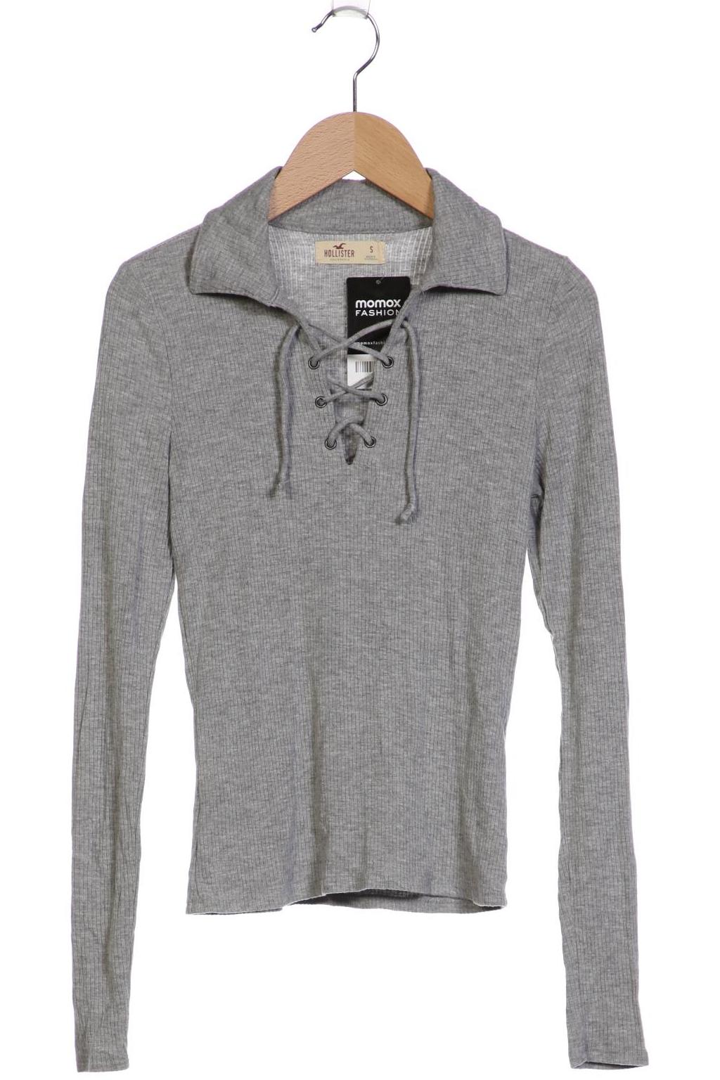 

Hollister Damen Langarmshirt, grau, Gr. 36