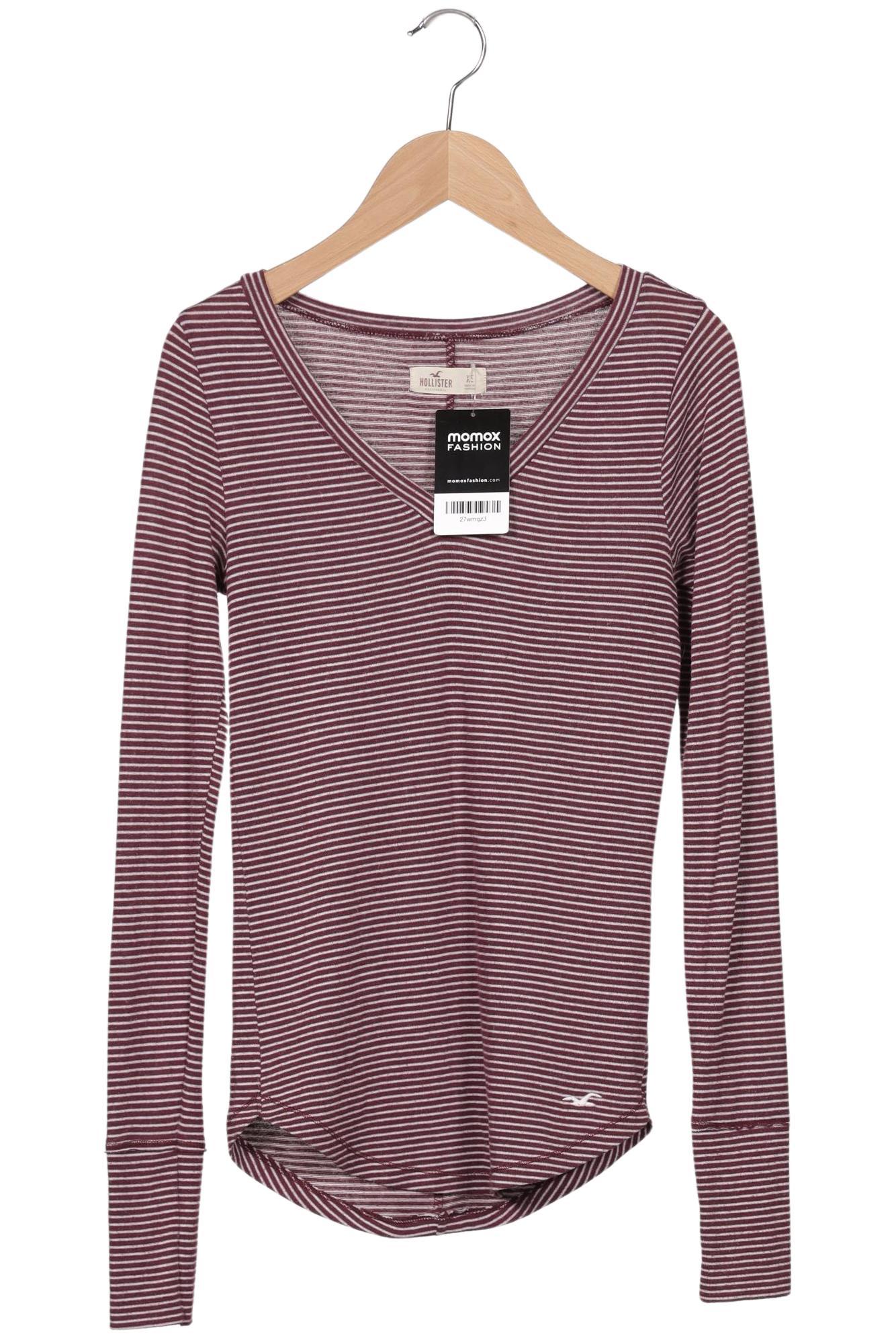 

Hollister Damen Langarmshirt, bordeaux, Gr. 34
