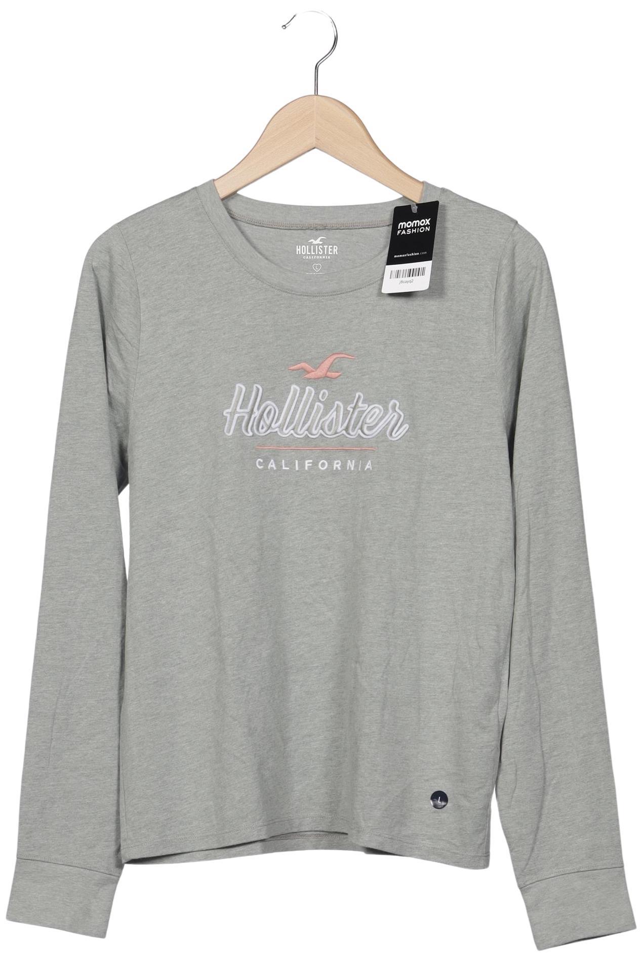 

Hollister Damen Langarmshirt, grau, Gr. 42