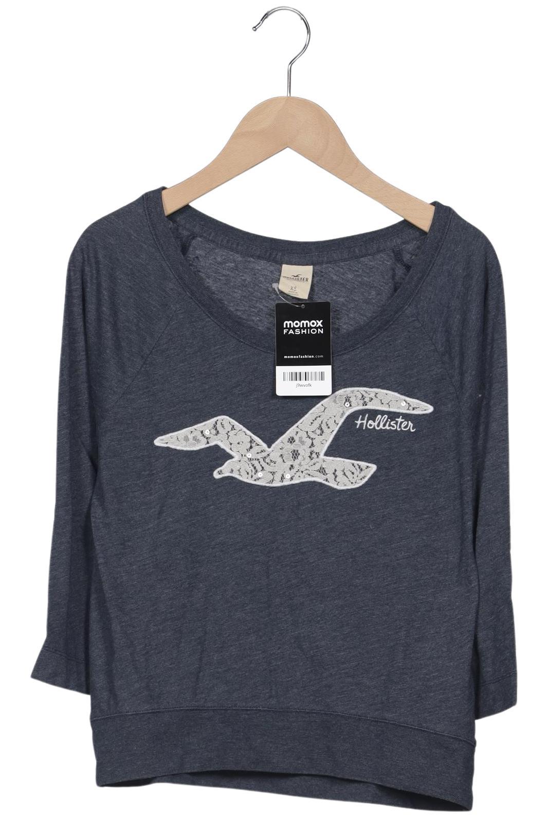 

Hollister Damen Langarmshirt, marineblau, Gr. 34