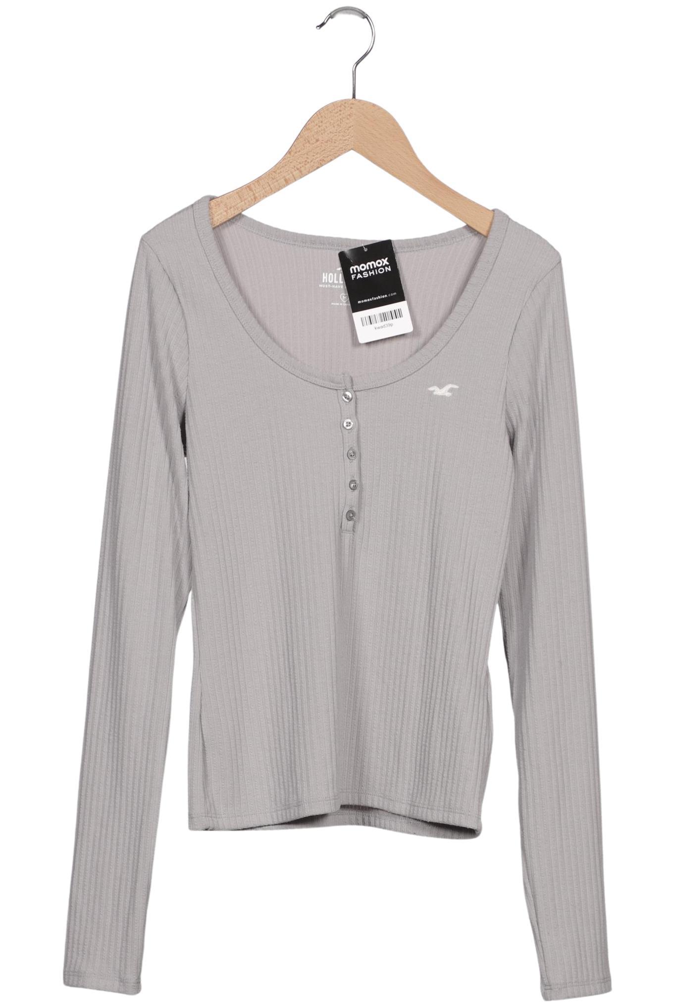 

Hollister Damen Langarmshirt, grau, Gr. 38