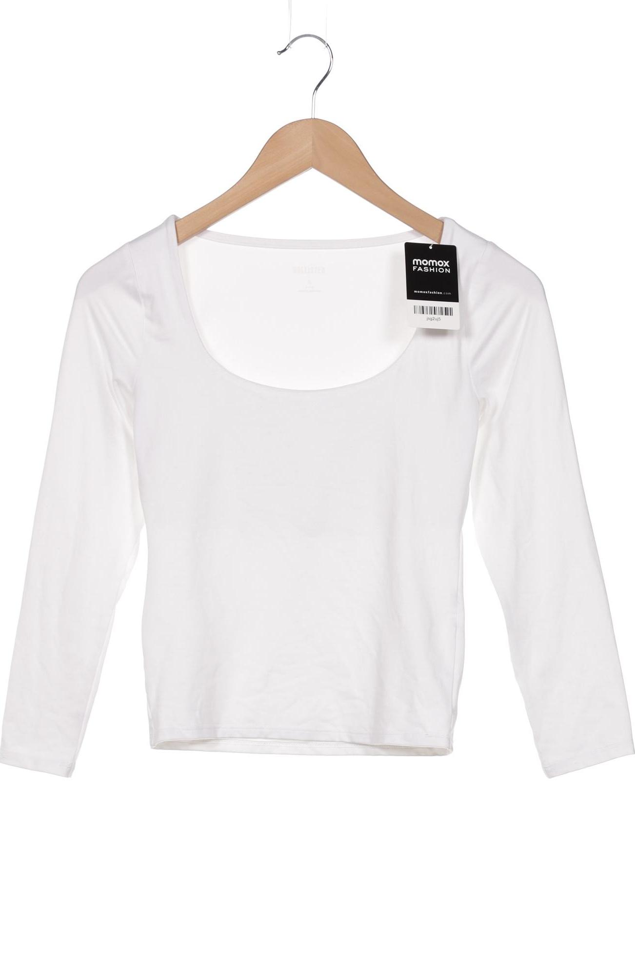 

Hollister Damen Langarmshirt, weiß, Gr. 36