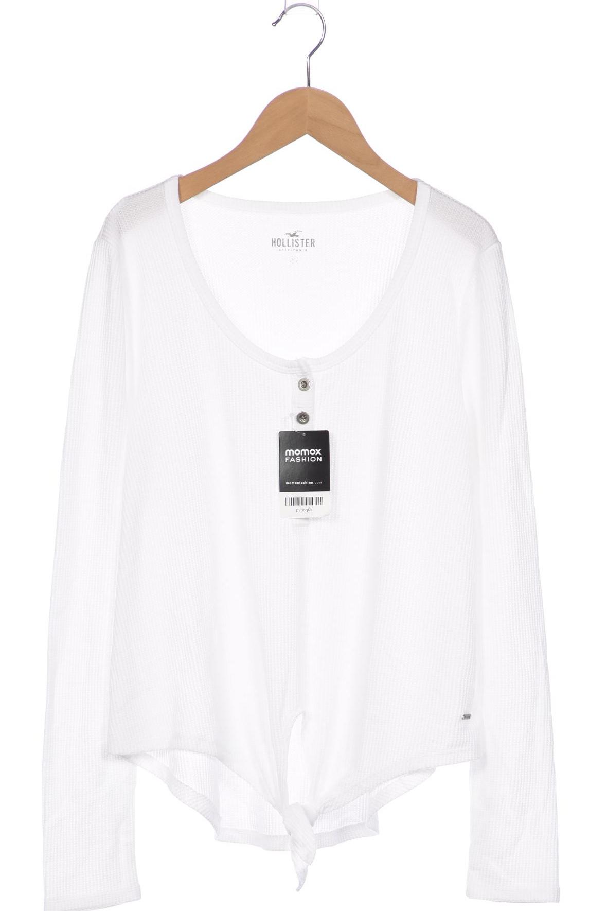 

Hollister Damen Langarmshirt, weiß, Gr. 38