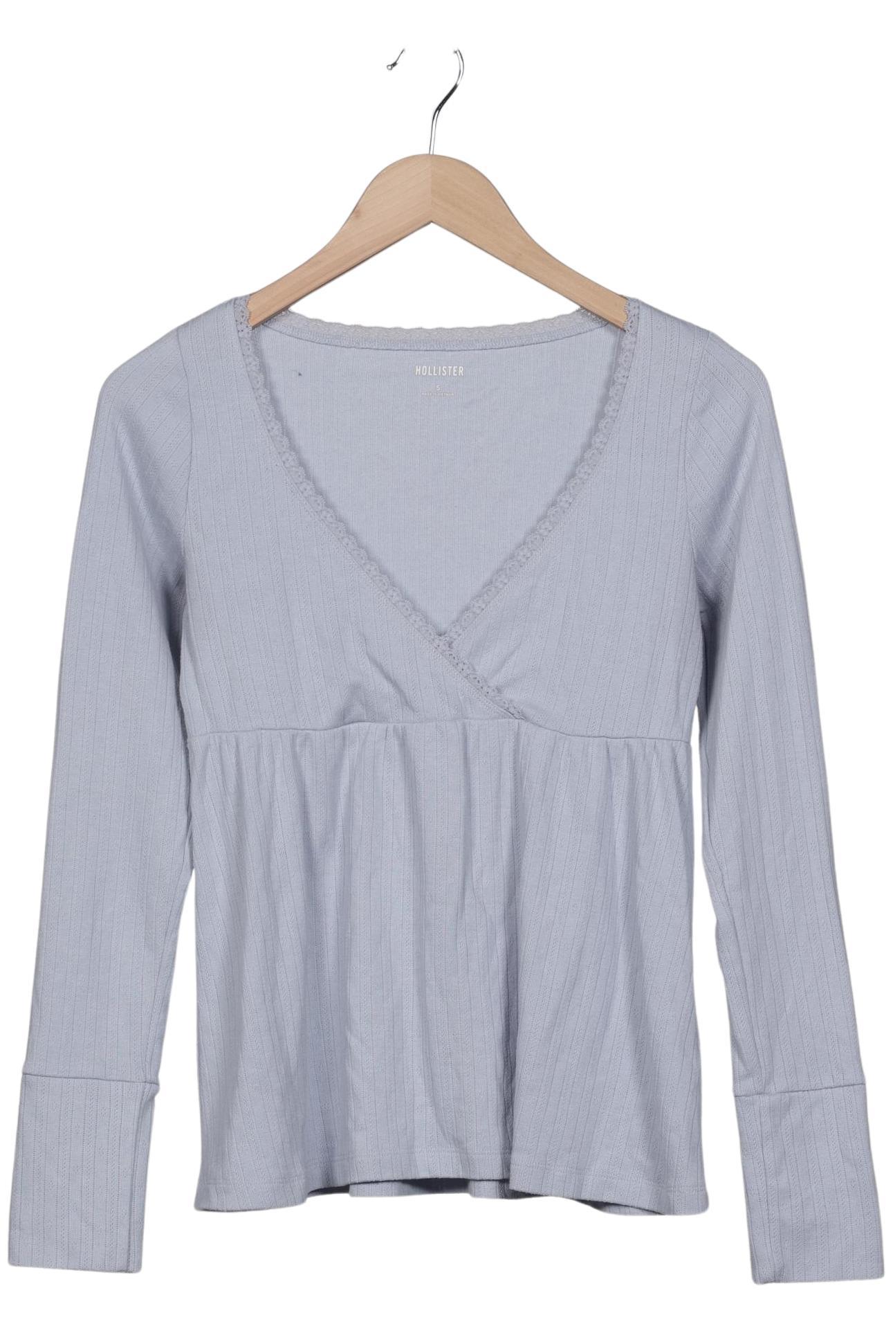 

Hollister Damen Langarmshirt, hellblau, Gr. 36