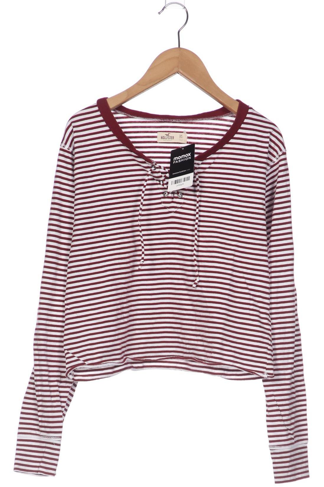 

Hollister Damen Langarmshirt, bordeaux, Gr. 34