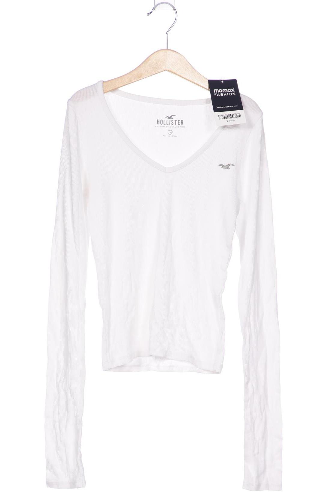 

Hollister Damen Langarmshirt, weiß, Gr. 32
