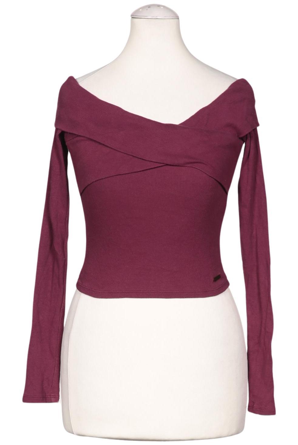 

Hollister Damen Langarmshirt, bordeaux, Gr. 34