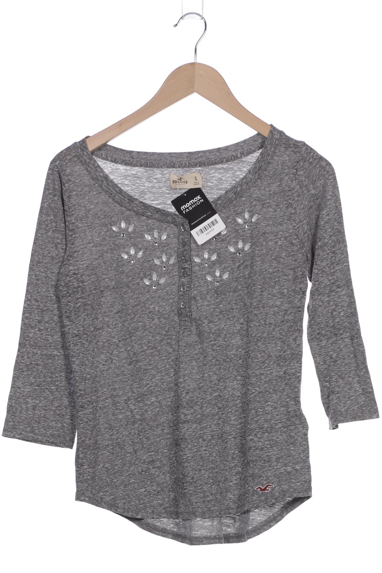 

Hollister Damen Langarmshirt, grau, Gr. 36