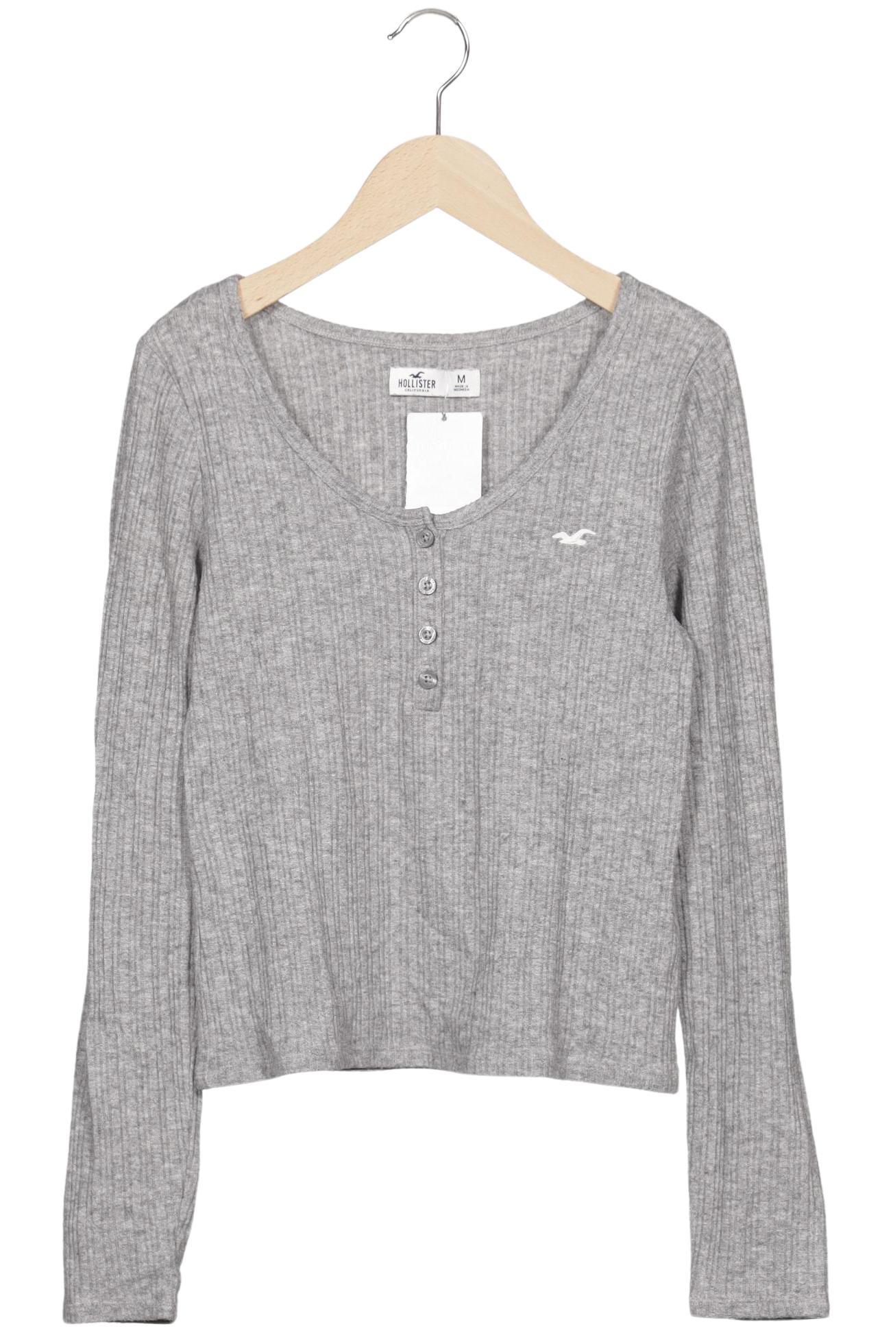 

Hollister Damen Langarmshirt, grau, Gr. 38
