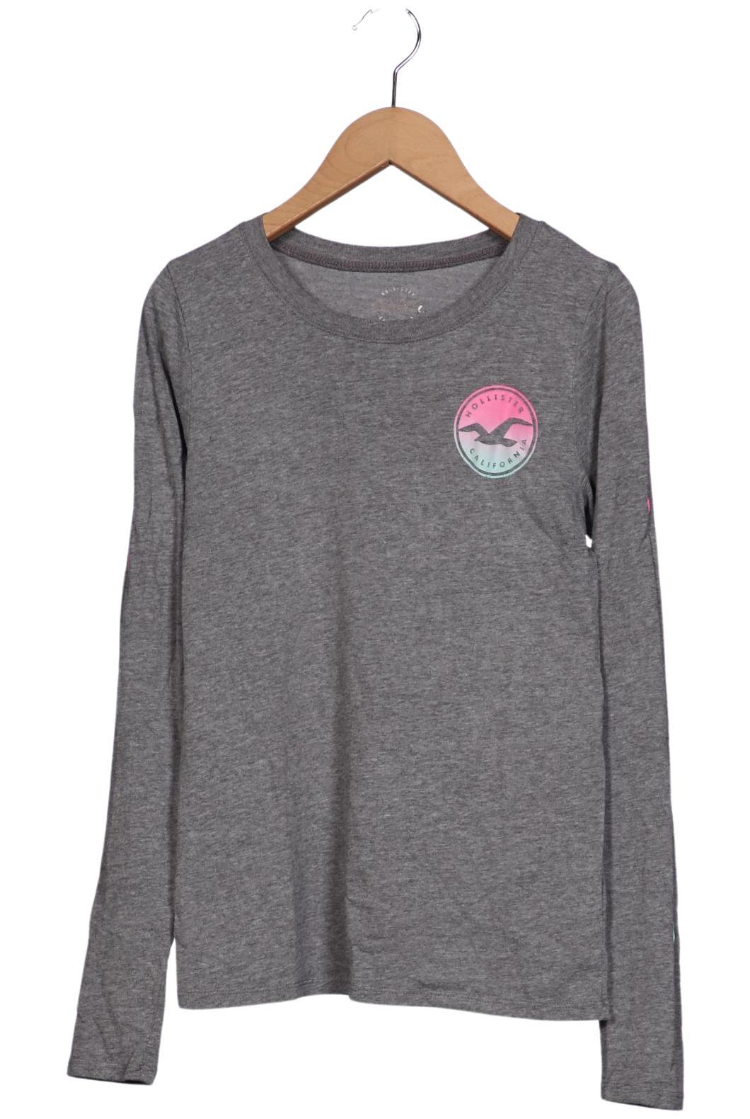 

Hollister Damen Langarmshirt, grau, Gr. 34