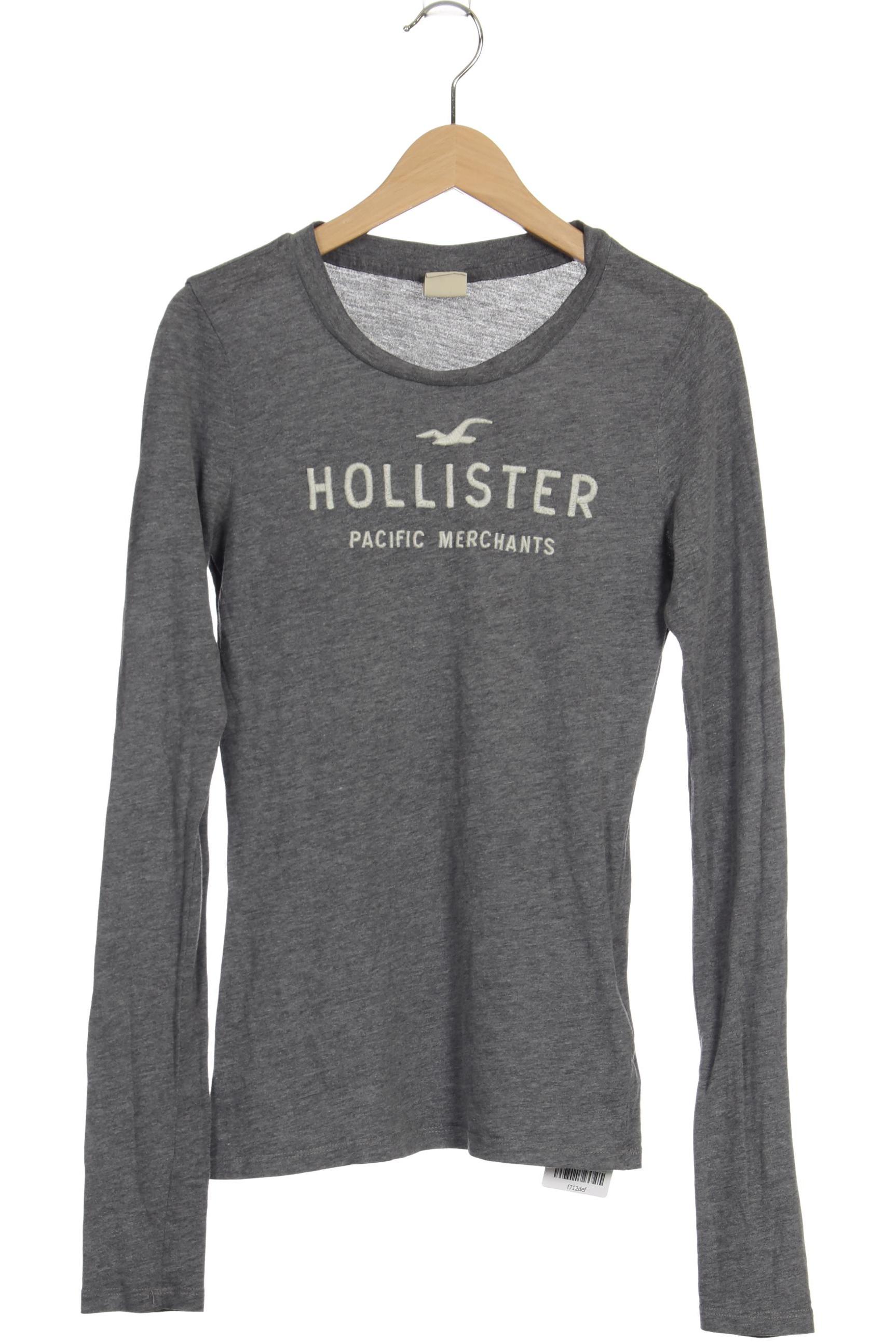 

Hollister Damen Langarmshirt, grau, Gr. 36