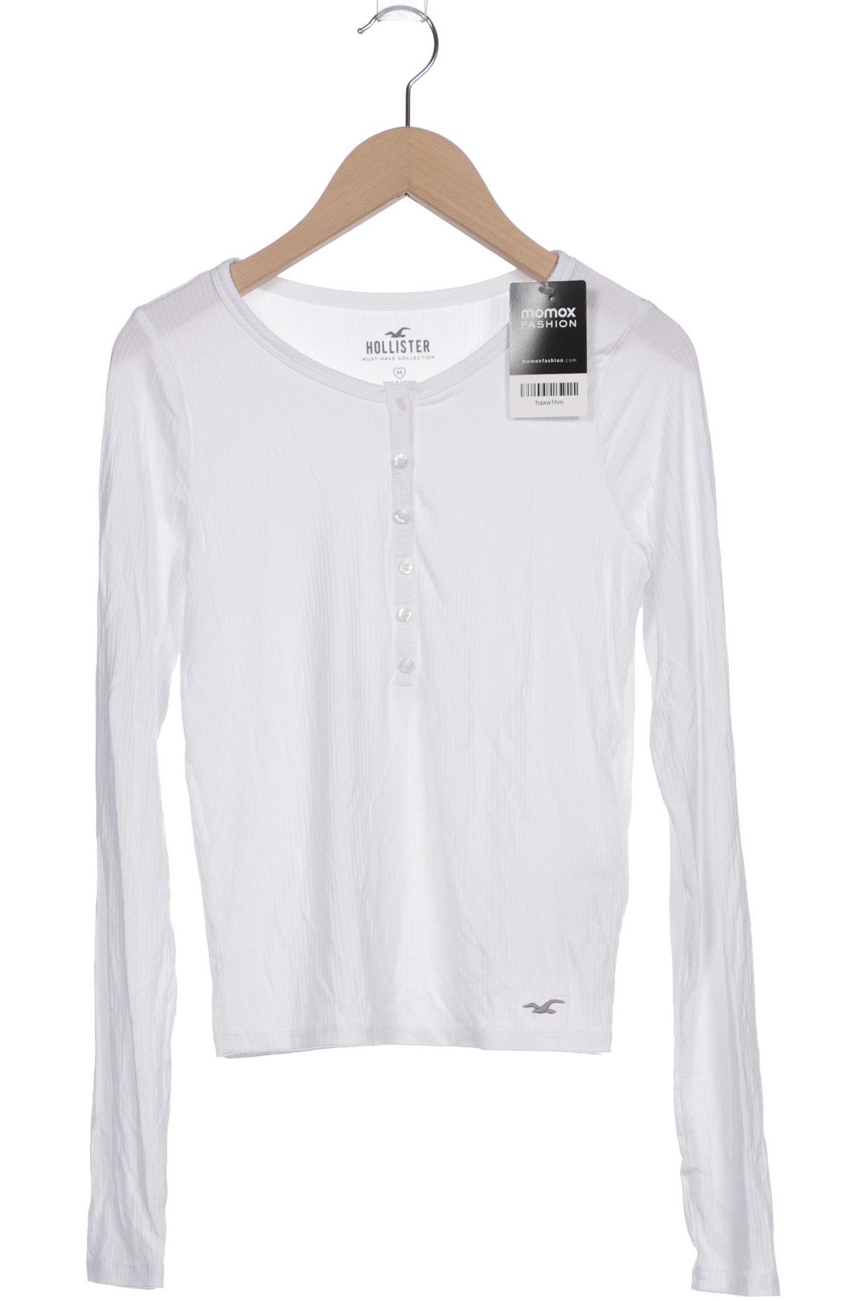 

Hollister Damen Langarmshirt, weiß, Gr. 38