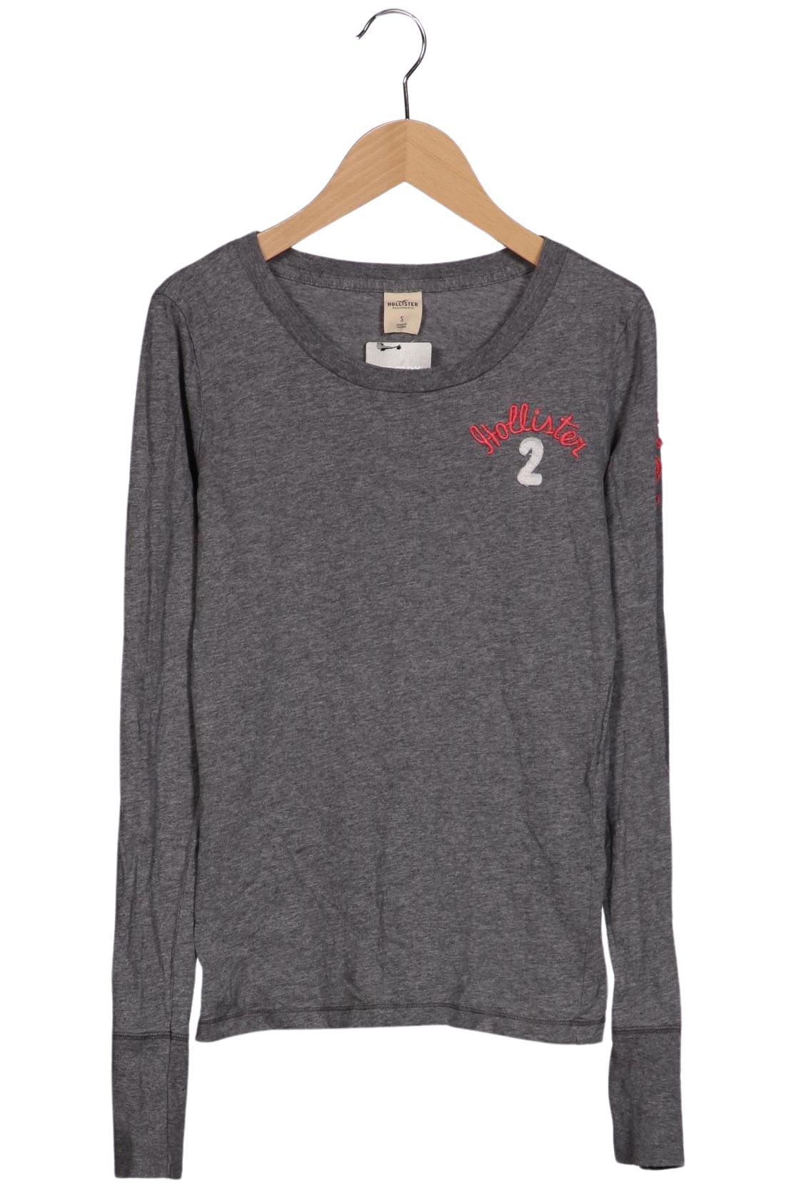 

Hollister Damen Langarmshirt, grau, Gr. 36
