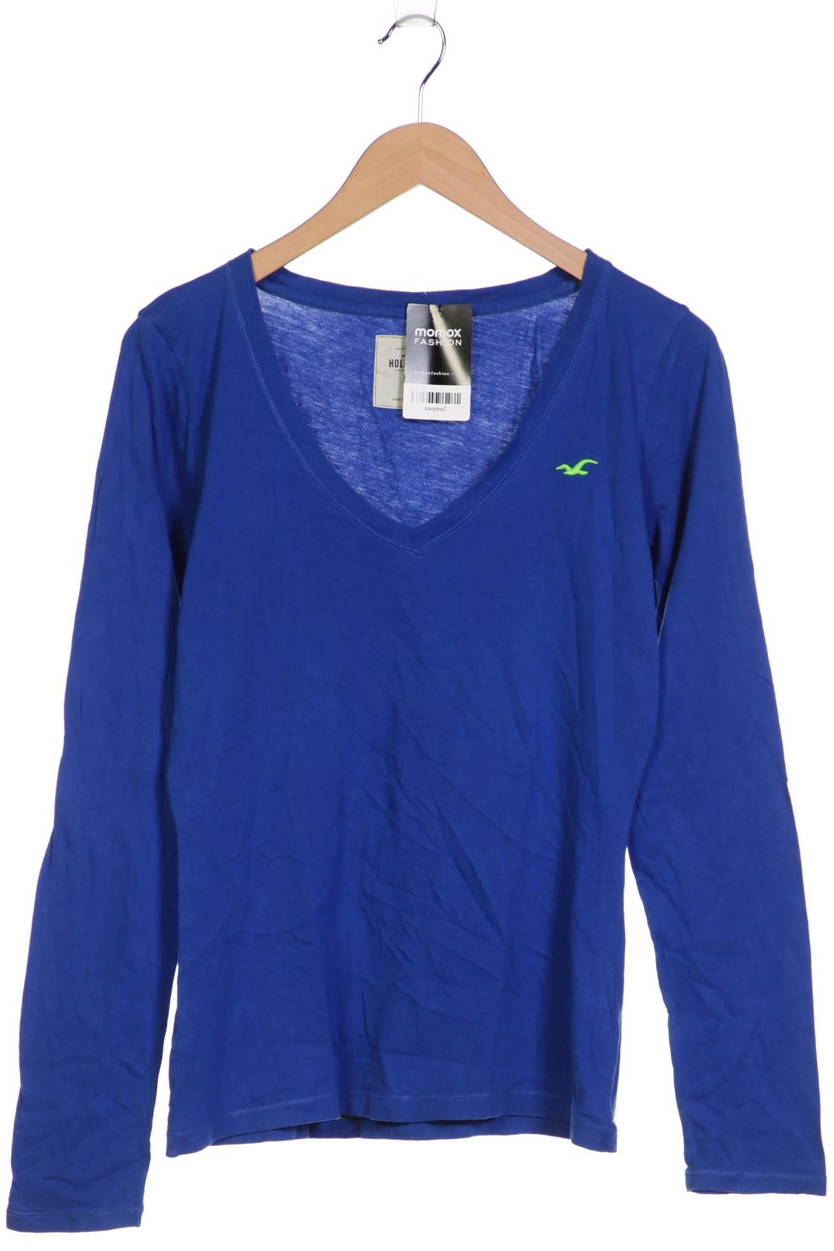 

Hollister Damen Langarmshirt, blau, Gr. 42