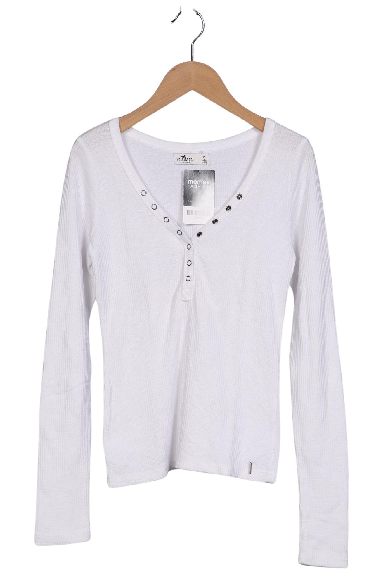 

Hollister Damen Langarmshirt, weiß, Gr. 36