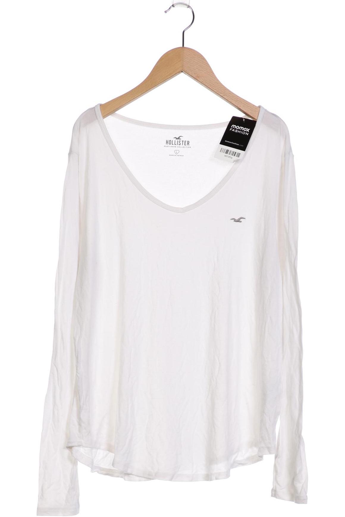 

Hollister Damen Langarmshirt, weiß, Gr. 42