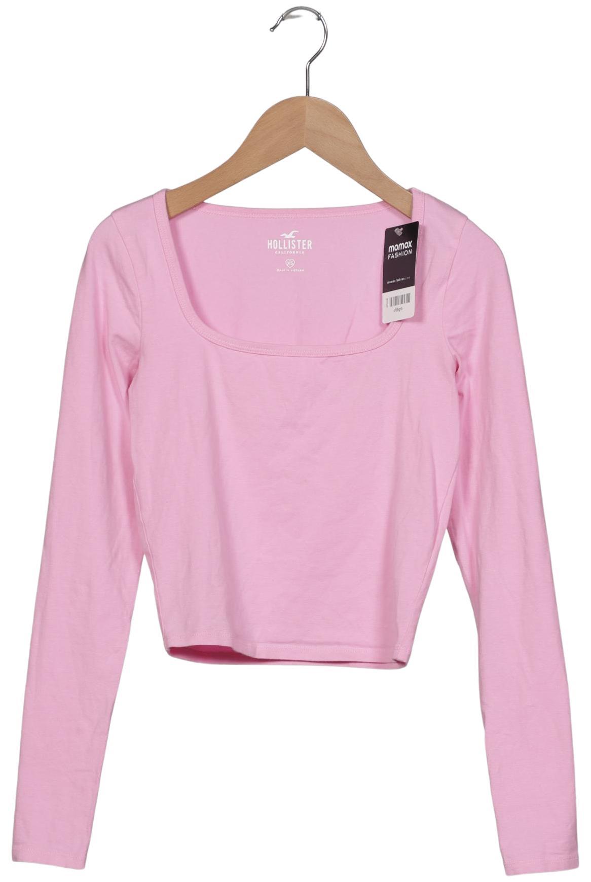 

Hollister Damen Langarmshirt, pink, Gr. 34
