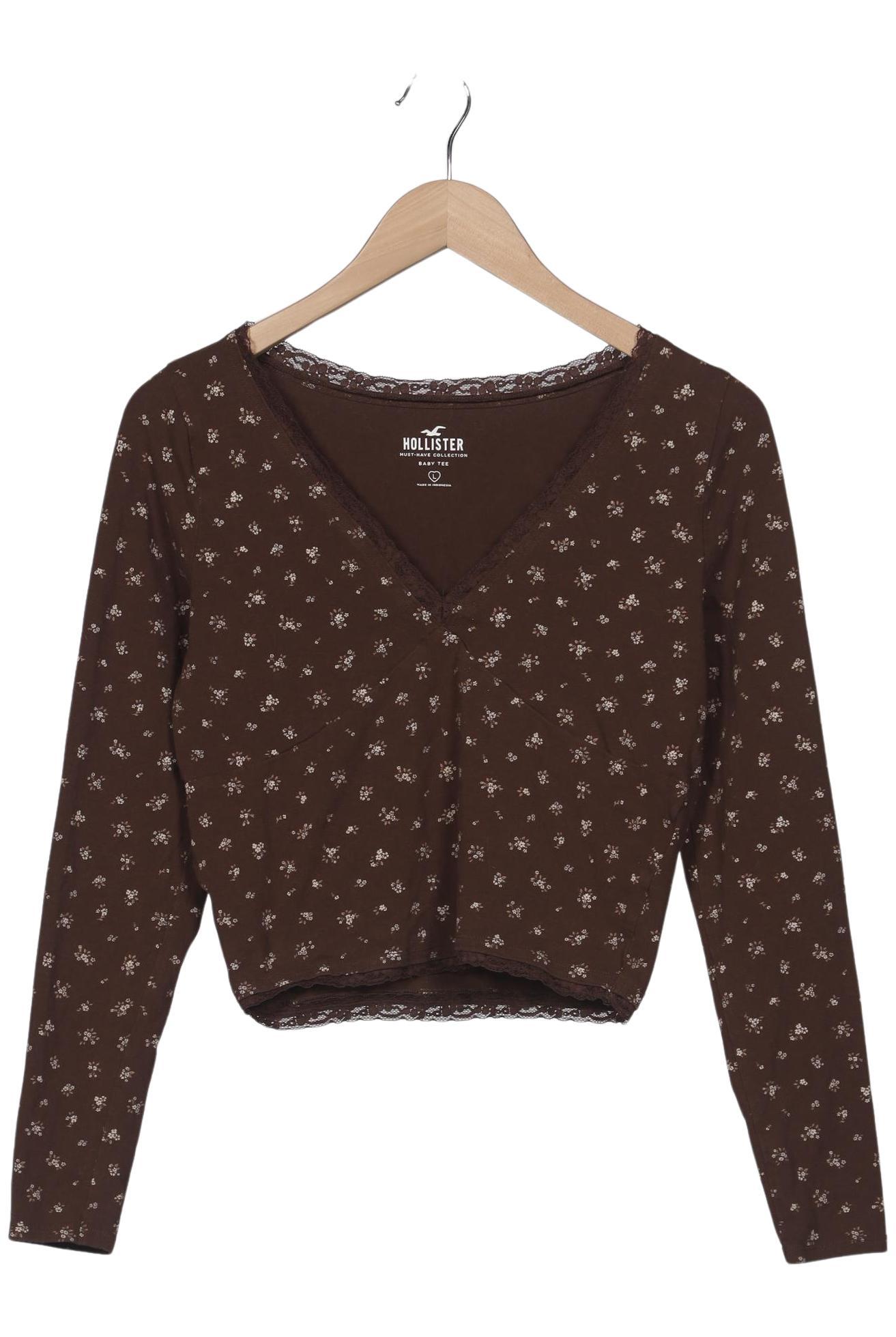 

Hollister Damen Langarmshirt, braun, Gr. 42