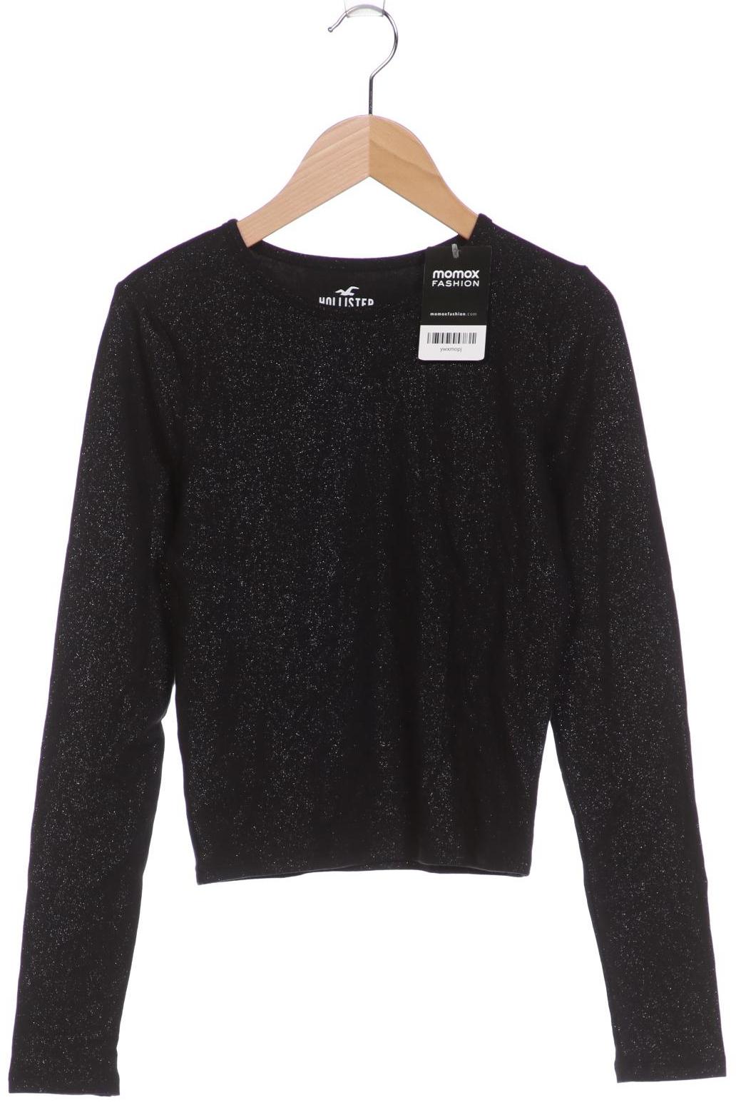 

Hollister Damen Langarmshirt, schwarz, Gr. 36