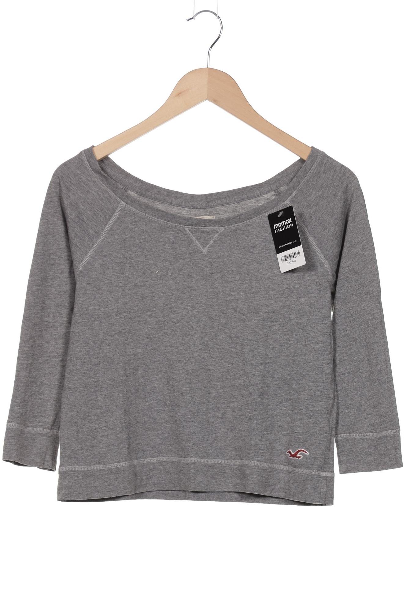 

Hollister Damen Langarmshirt, grau, Gr. 36