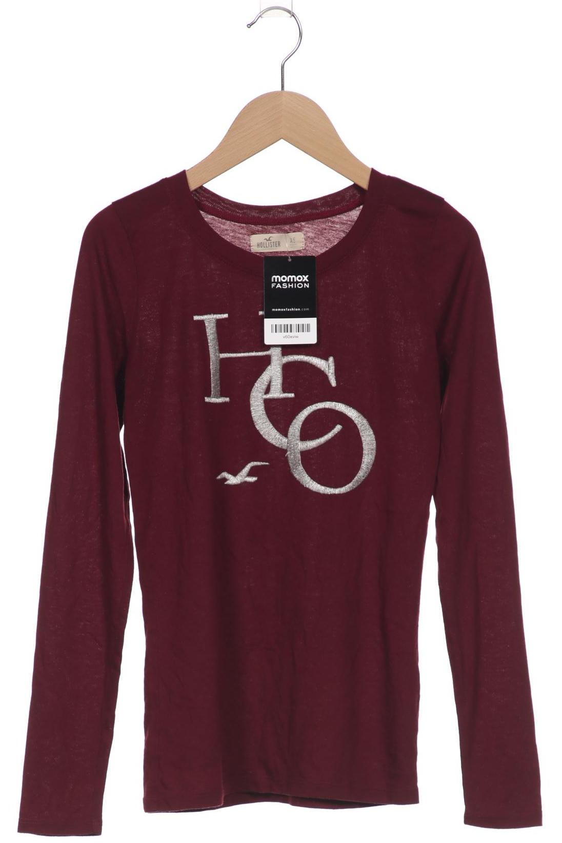 

Hollister Damen Langarmshirt, bordeaux, Gr. 34