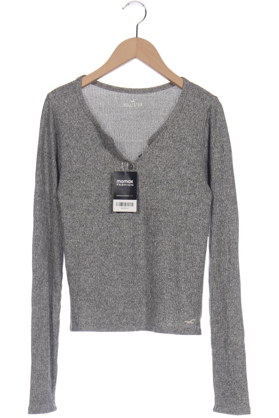 

Hollister Damen Langarmshirt, grau, Gr. 38