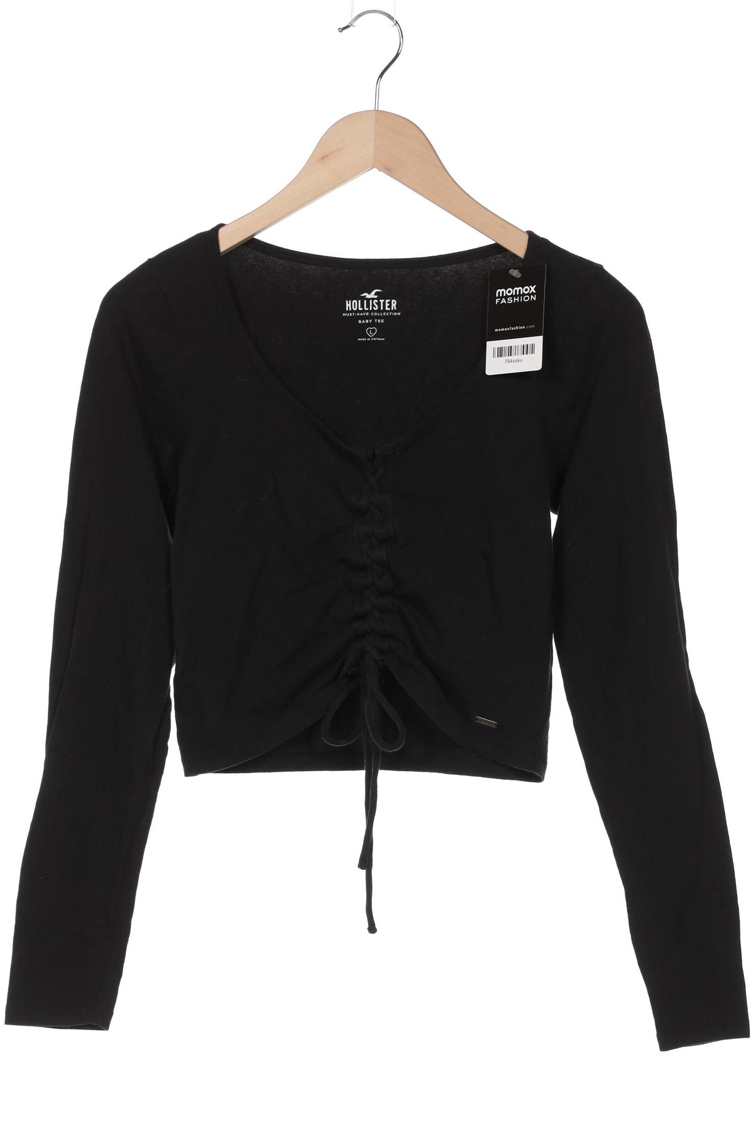 

Hollister Damen Langarmshirt, schwarz, Gr. 42