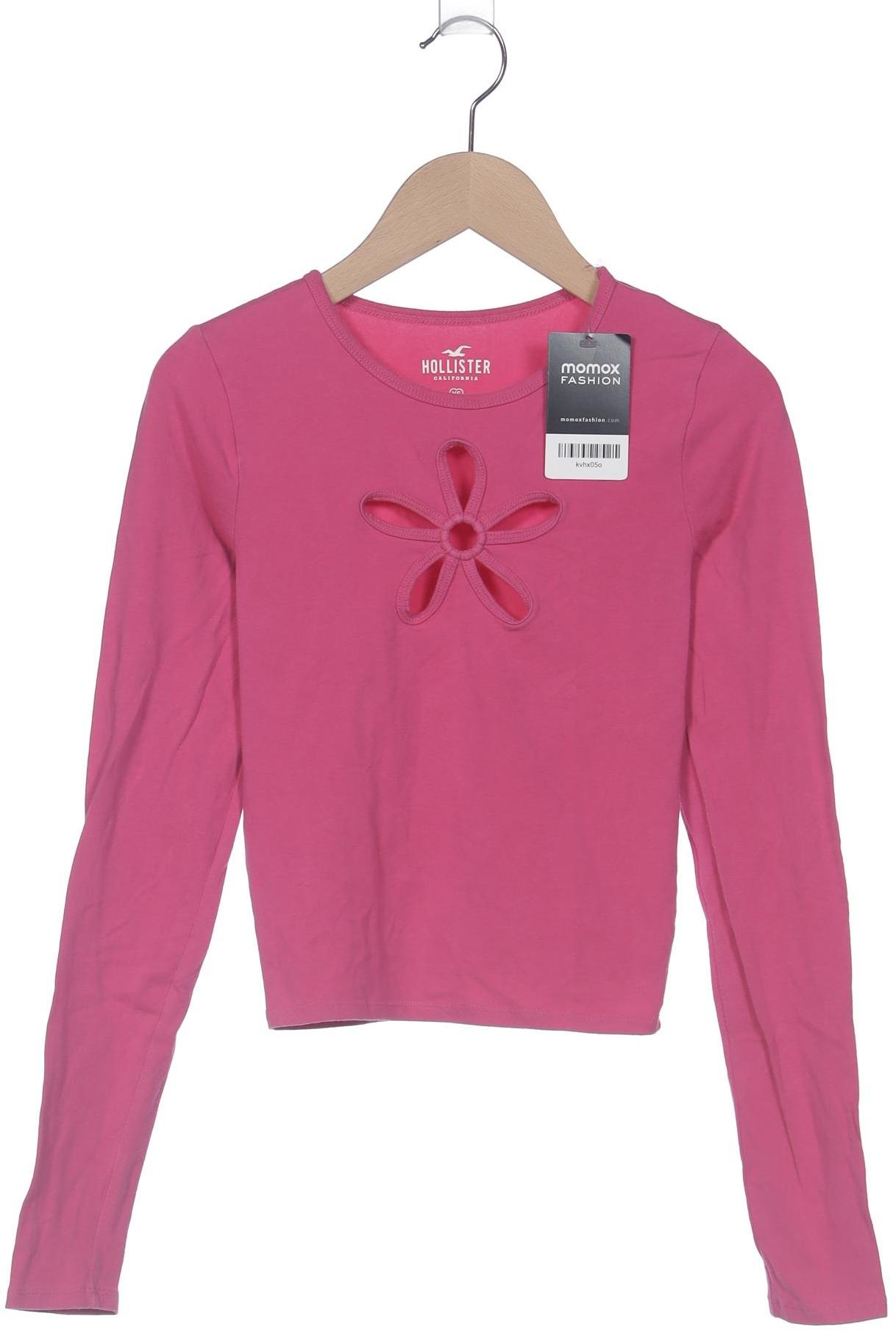 

Hollister Damen Langarmshirt, pink, Gr. 34
