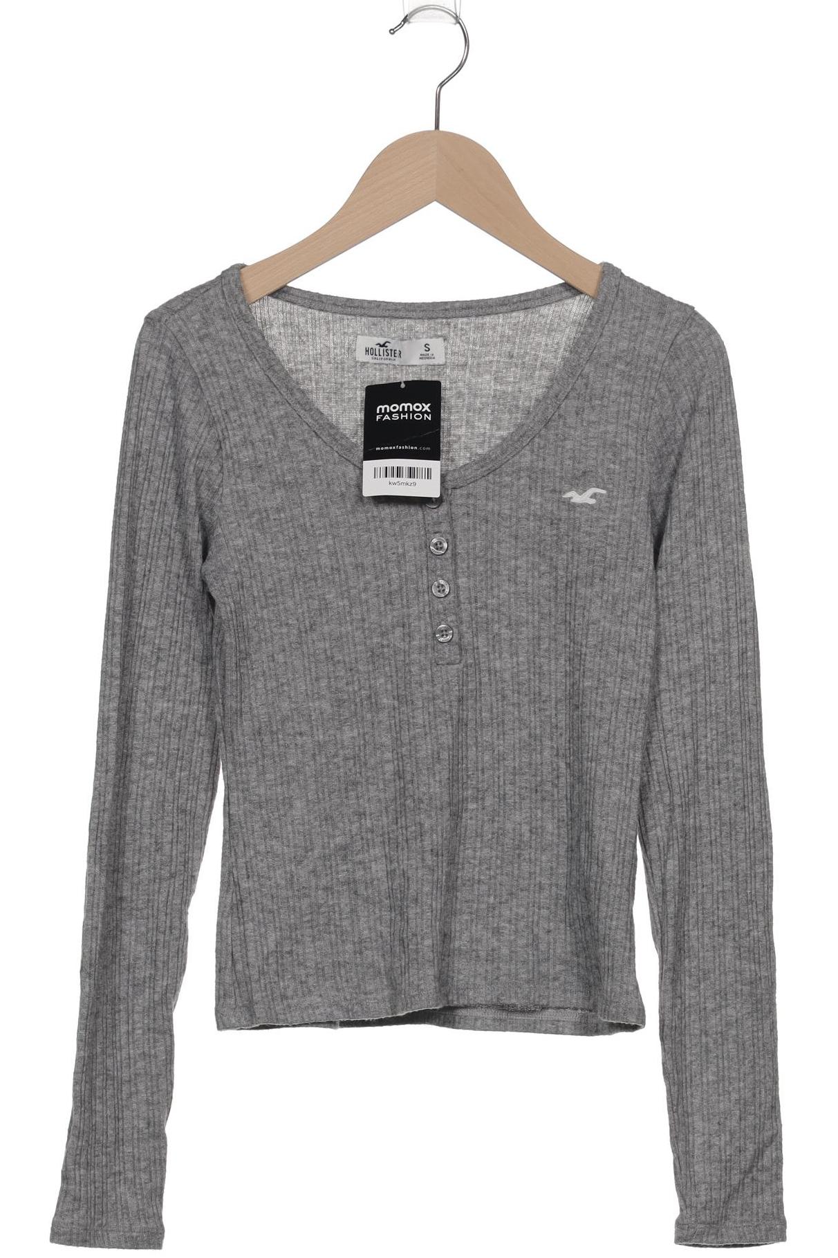 

Hollister Damen Langarmshirt, grau, Gr. 36