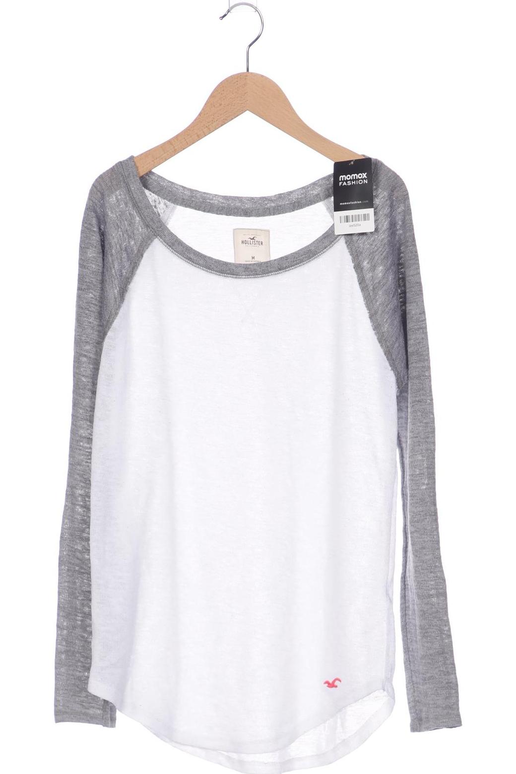 

Hollister Damen Langarmshirt, weiß, Gr. 38