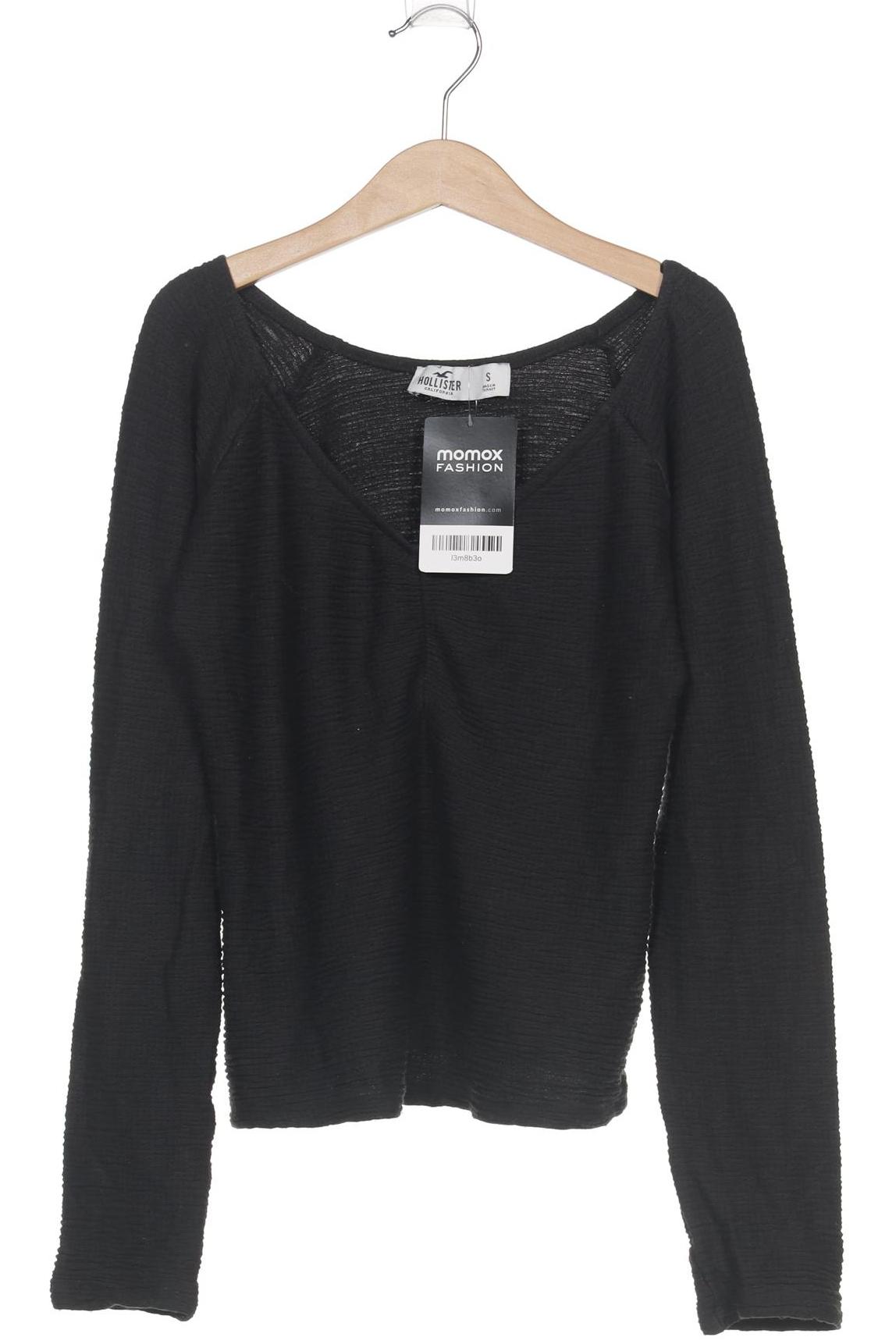 

Hollister Damen Langarmshirt, schwarz, Gr. 36
