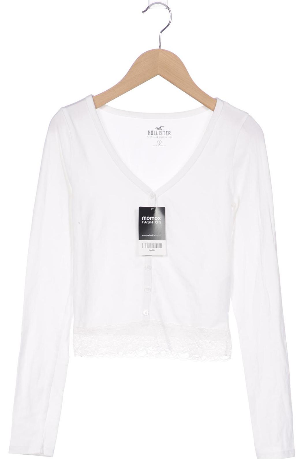 

Hollister Damen Langarmshirt, weiß, Gr. 36