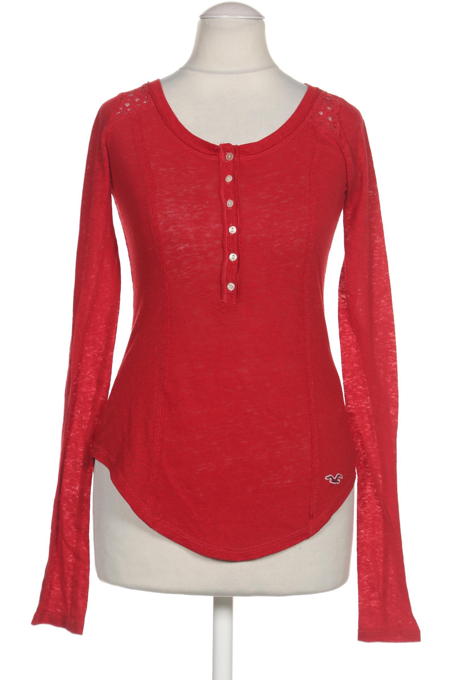 

Hollister Damen Langarmshirt, rot, Gr. 34