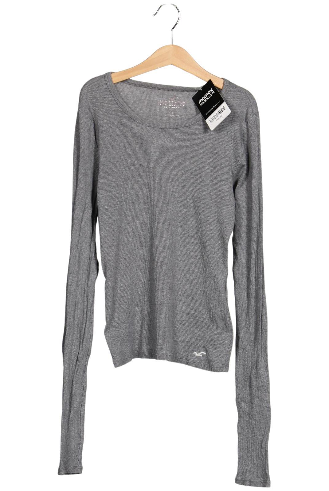

Hollister Damen Langarmshirt, grau, Gr. 36