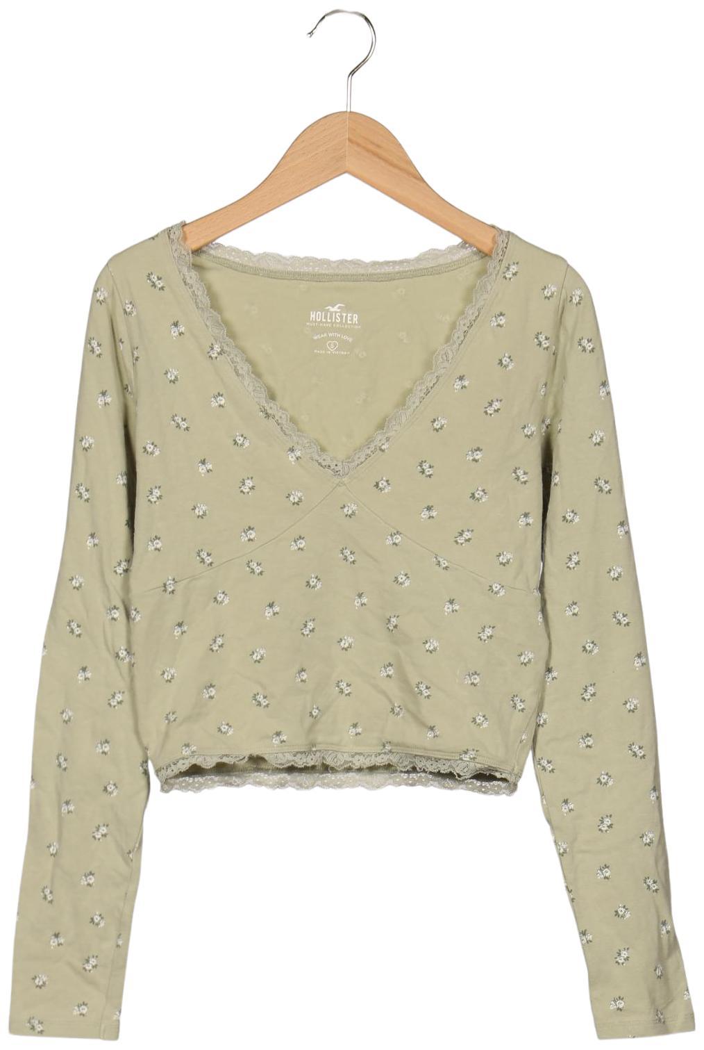 

Hollister Damen Langarmshirt, grün, Gr. 36