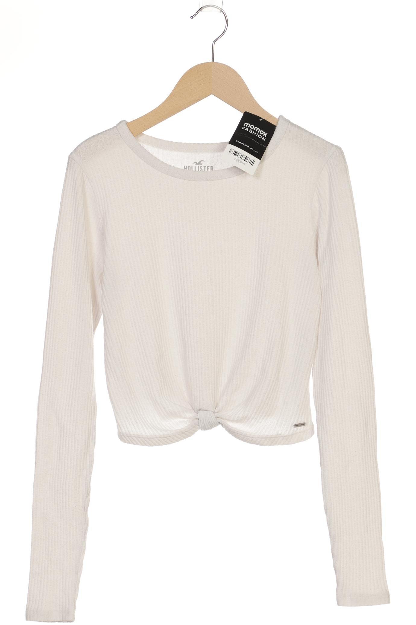 

Hollister Damen Langarmshirt, cremeweiß, Gr. 34