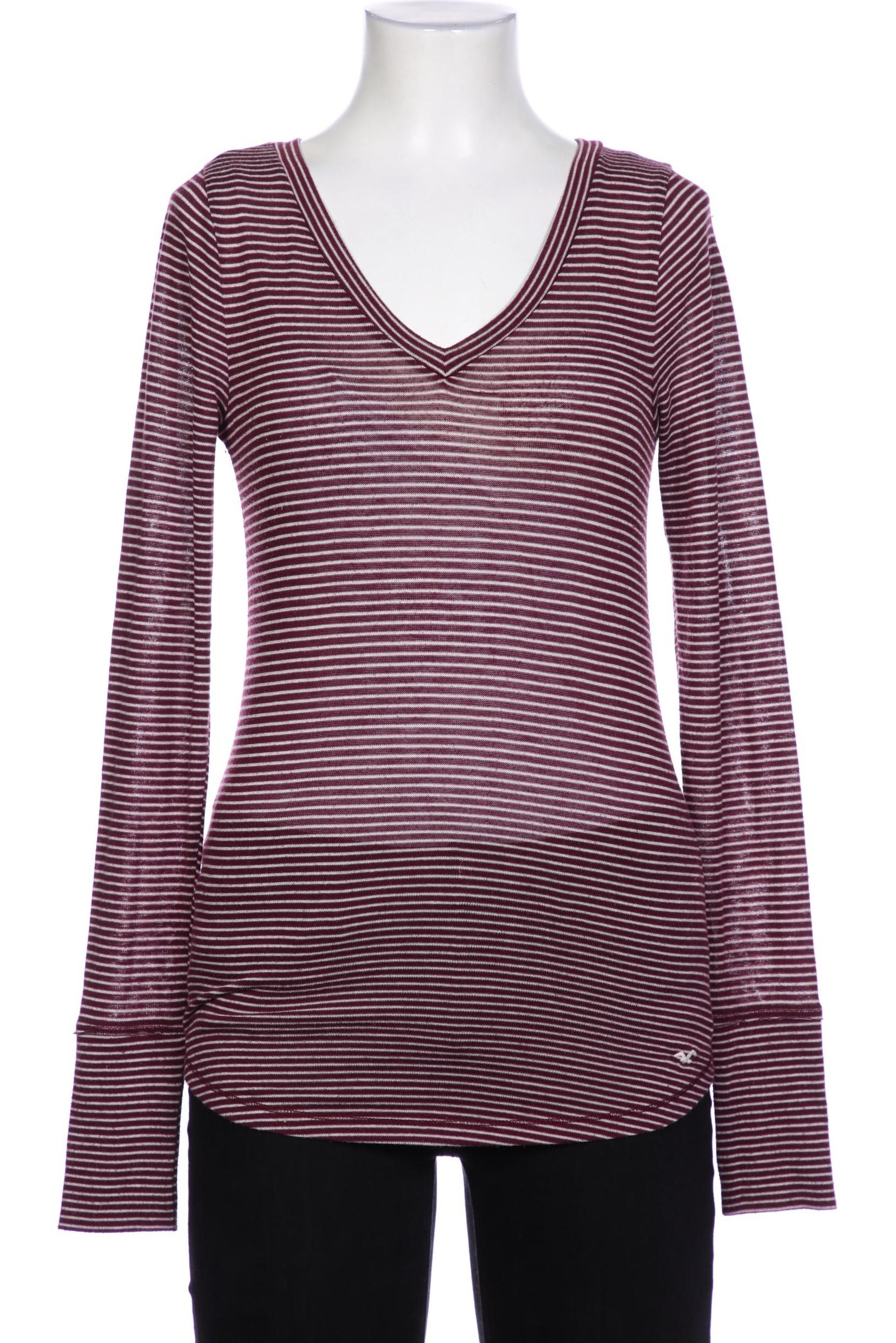 

Hollister Damen Langarmshirt, bordeaux, Gr. 34