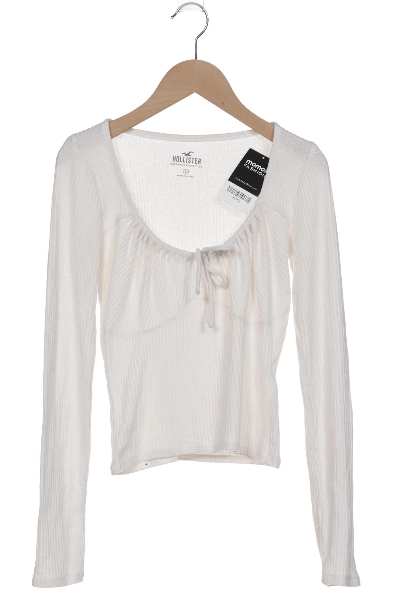 

Hollister Damen Langarmshirt, weiß, Gr. 36