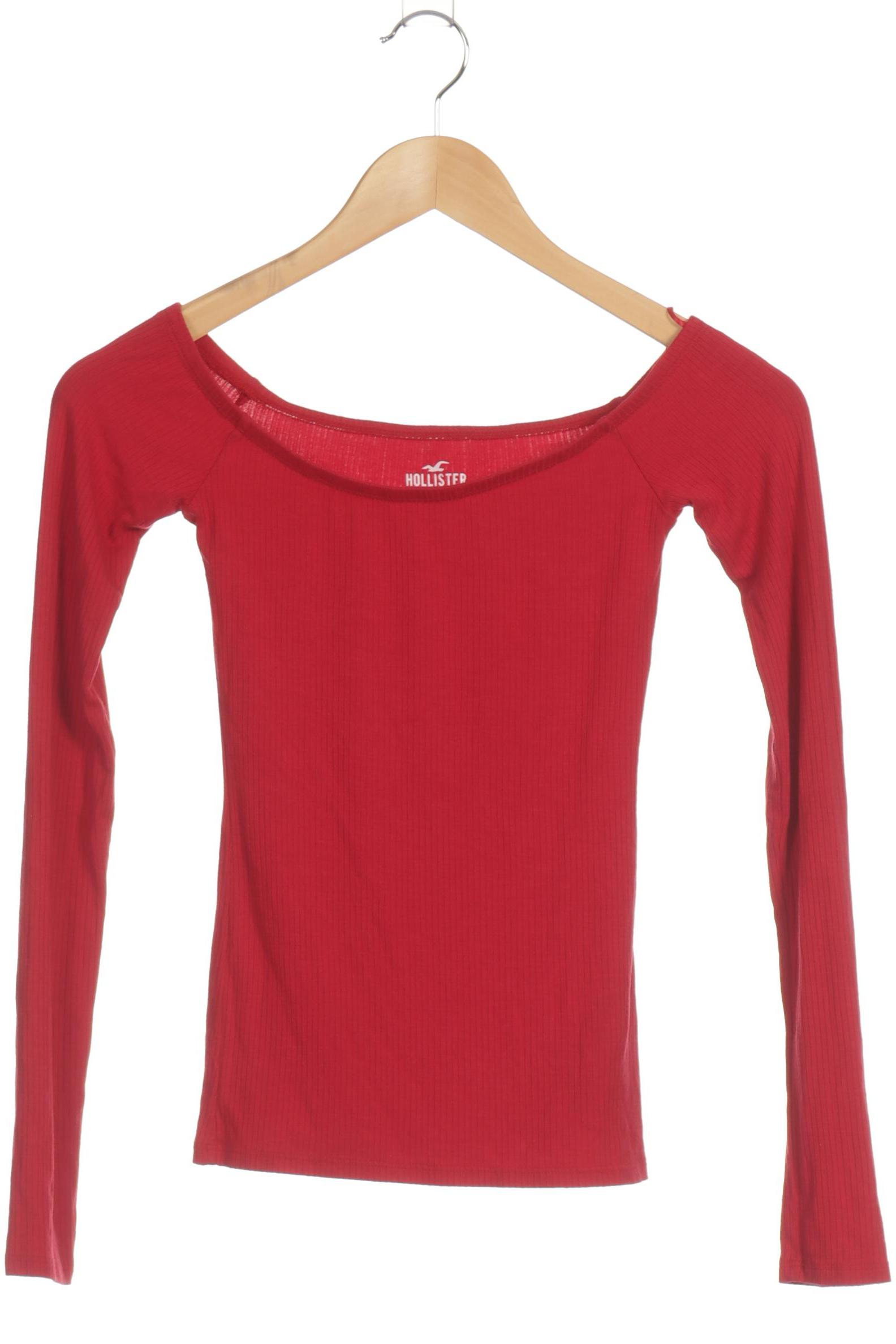 

Hollister Damen Langarmshirt, rot, Gr. 36