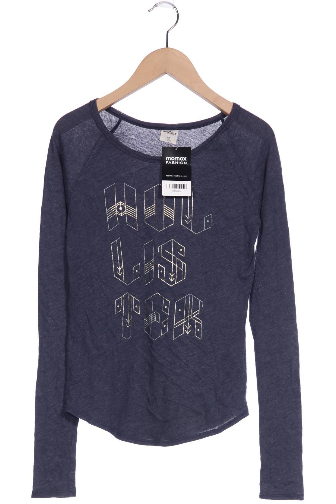 

Hollister Damen Langarmshirt, marineblau, Gr. 34
