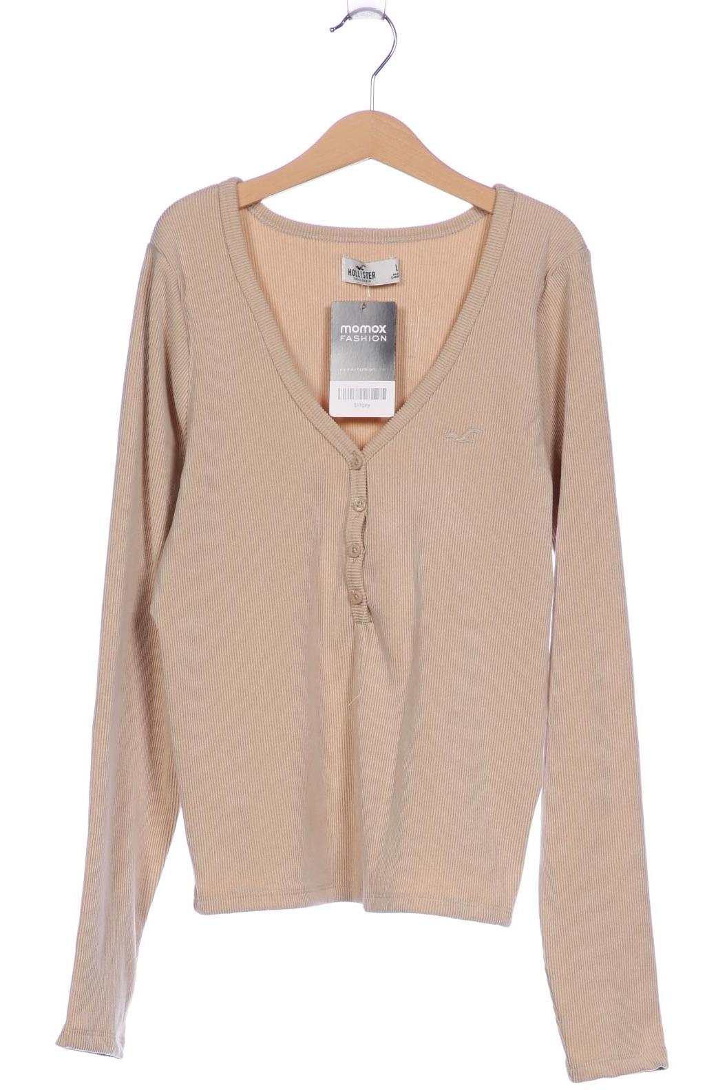 

Hollister Damen Langarmshirt, beige, Gr. 42