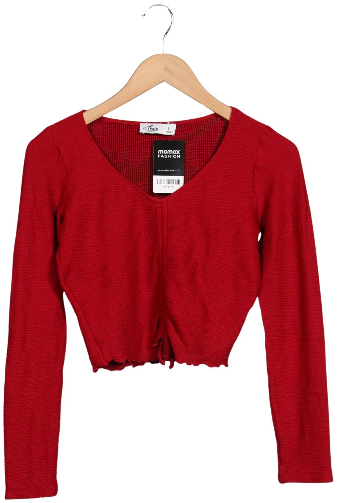 

Hollister Damen Langarmshirt, rot, Gr. 36