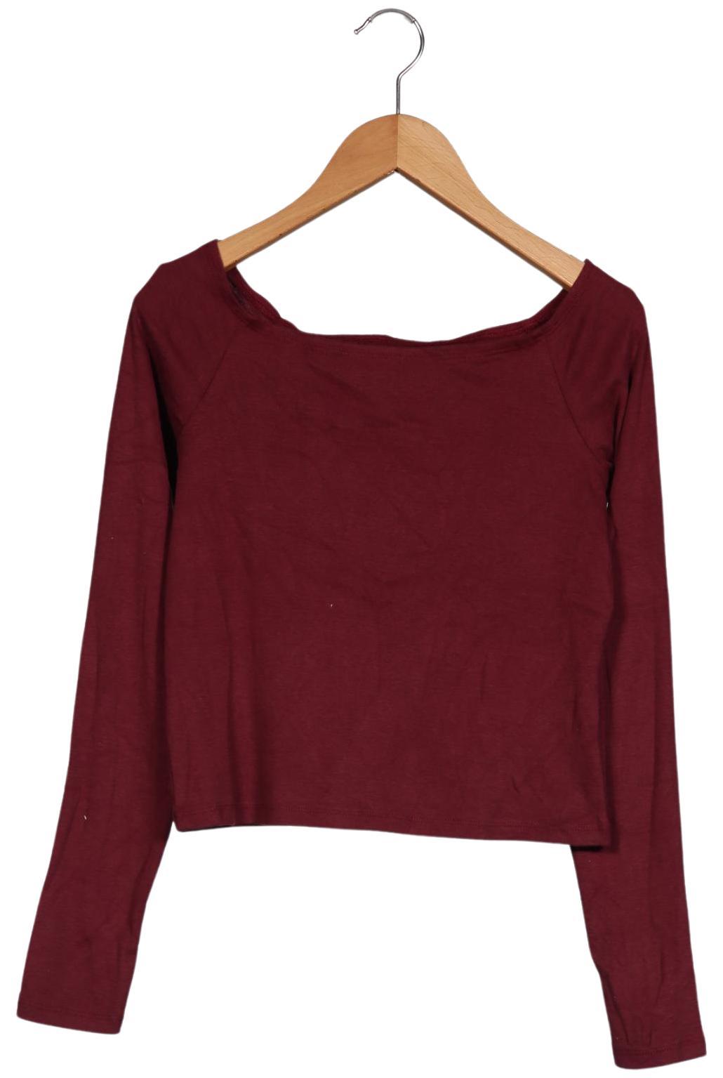 

Hollister Damen Langarmshirt, bordeaux, Gr. 34