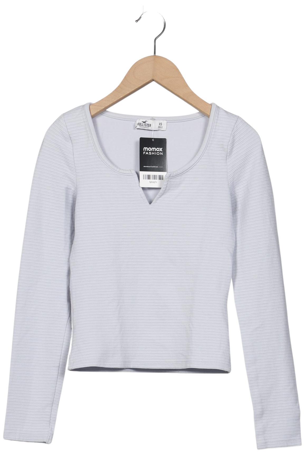 

Hollister Damen Langarmshirt, hellblau, Gr. 34