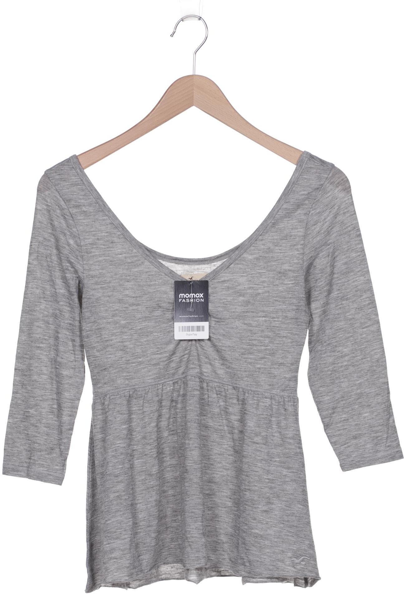 

Hollister Damen Langarmshirt, grau, Gr. 36