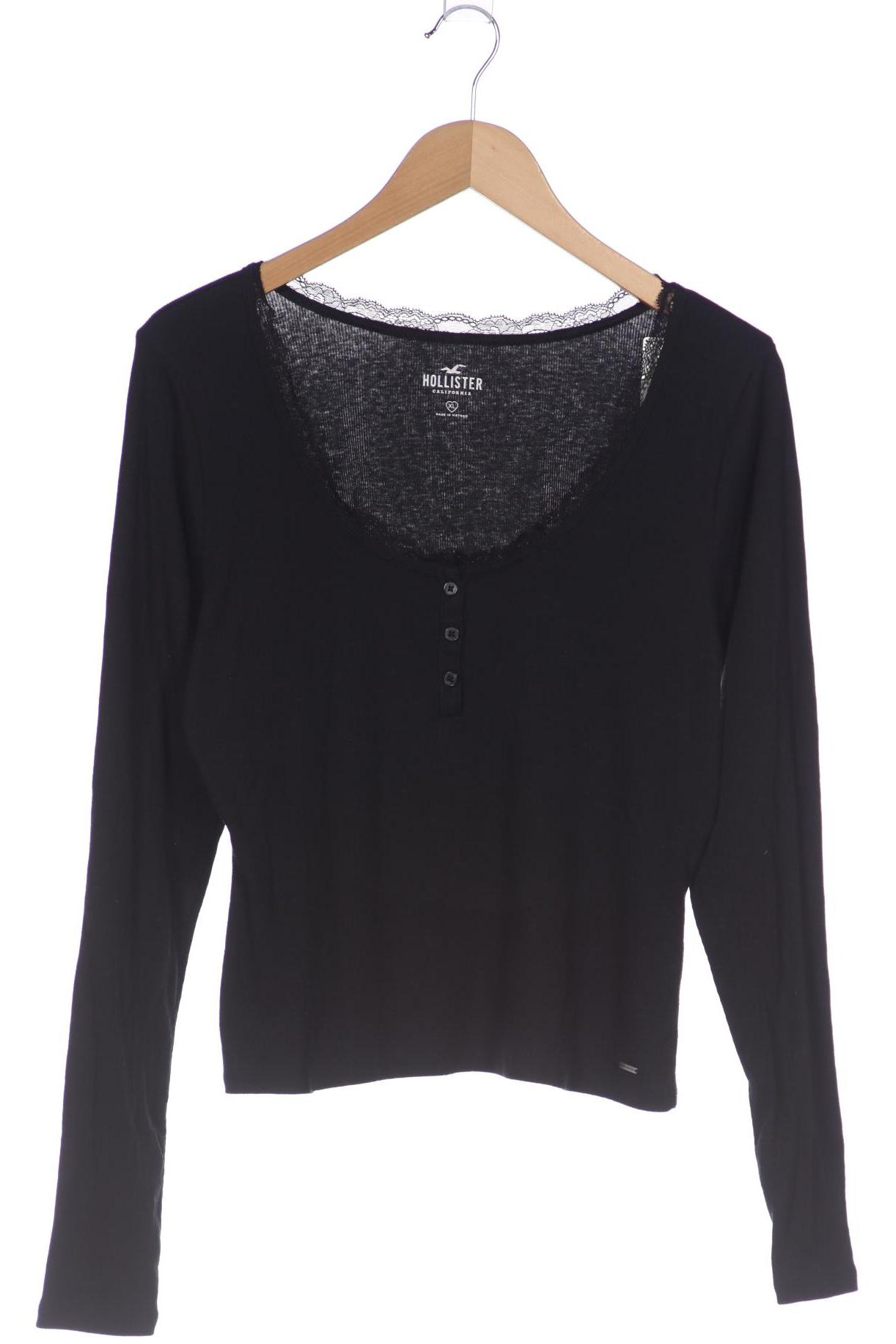 

Hollister Damen Langarmshirt, schwarz, Gr. 44