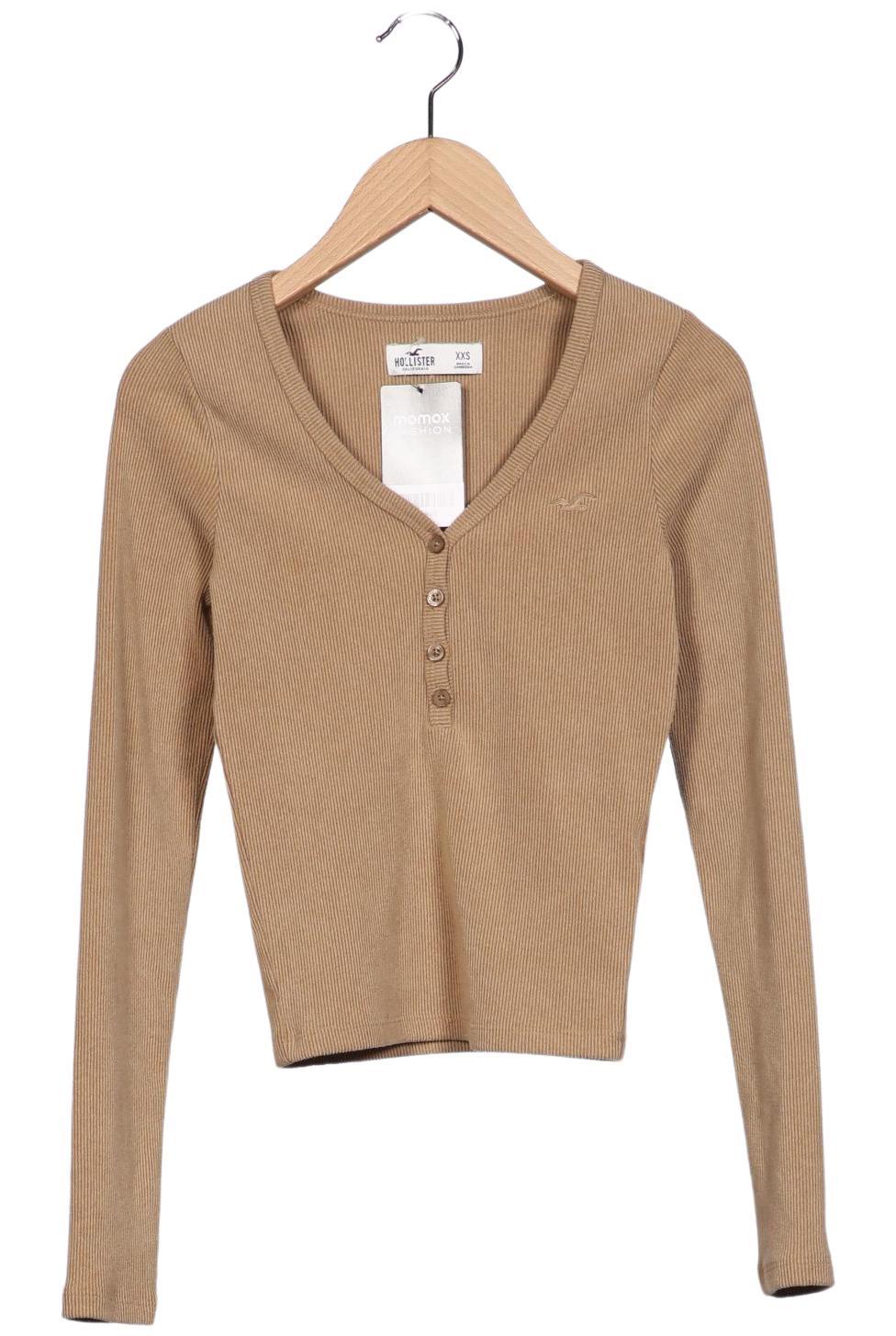 

Hollister Damen Langarmshirt, beige, Gr. 32