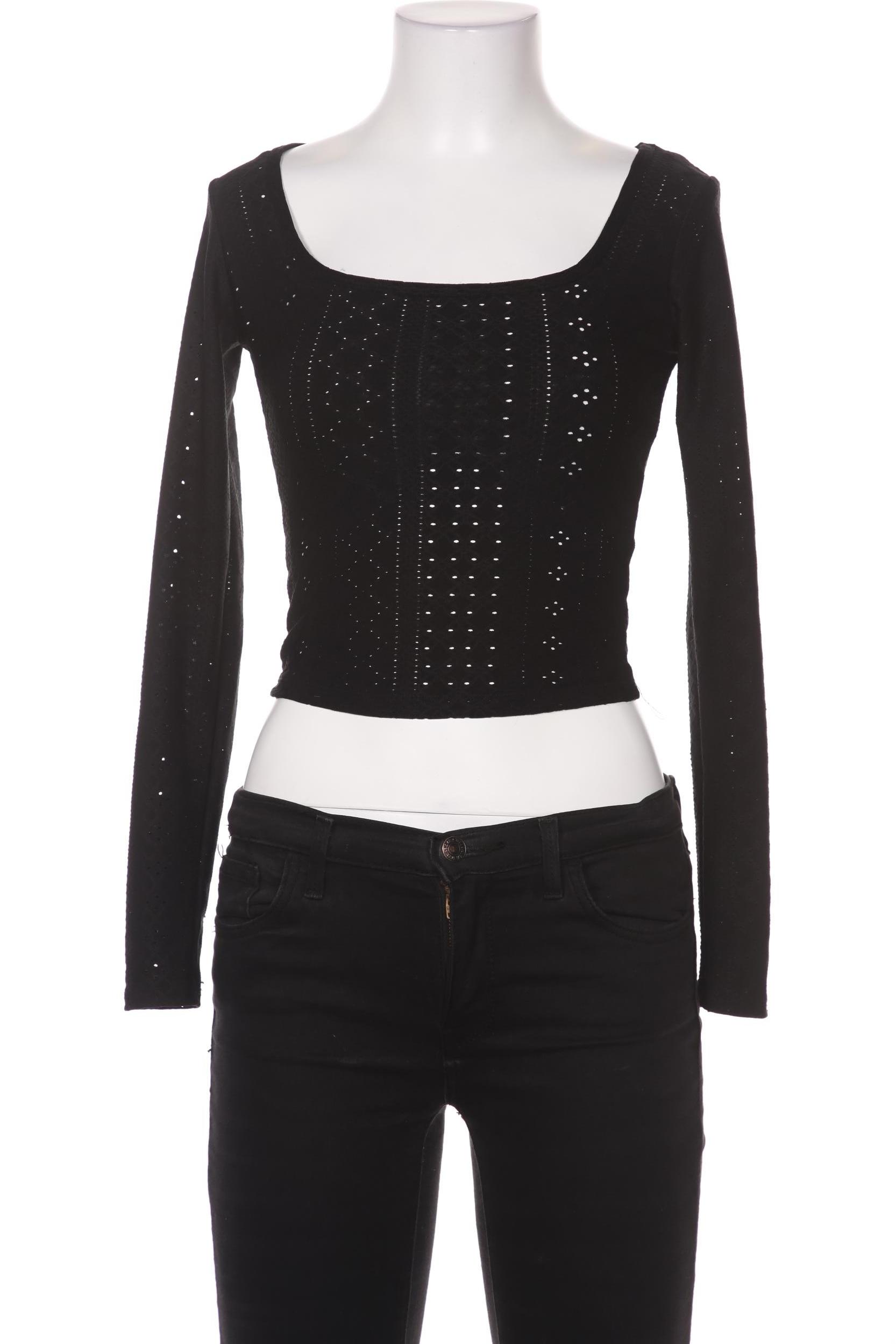 

Hollister Damen Langarmshirt, schwarz, Gr. 34