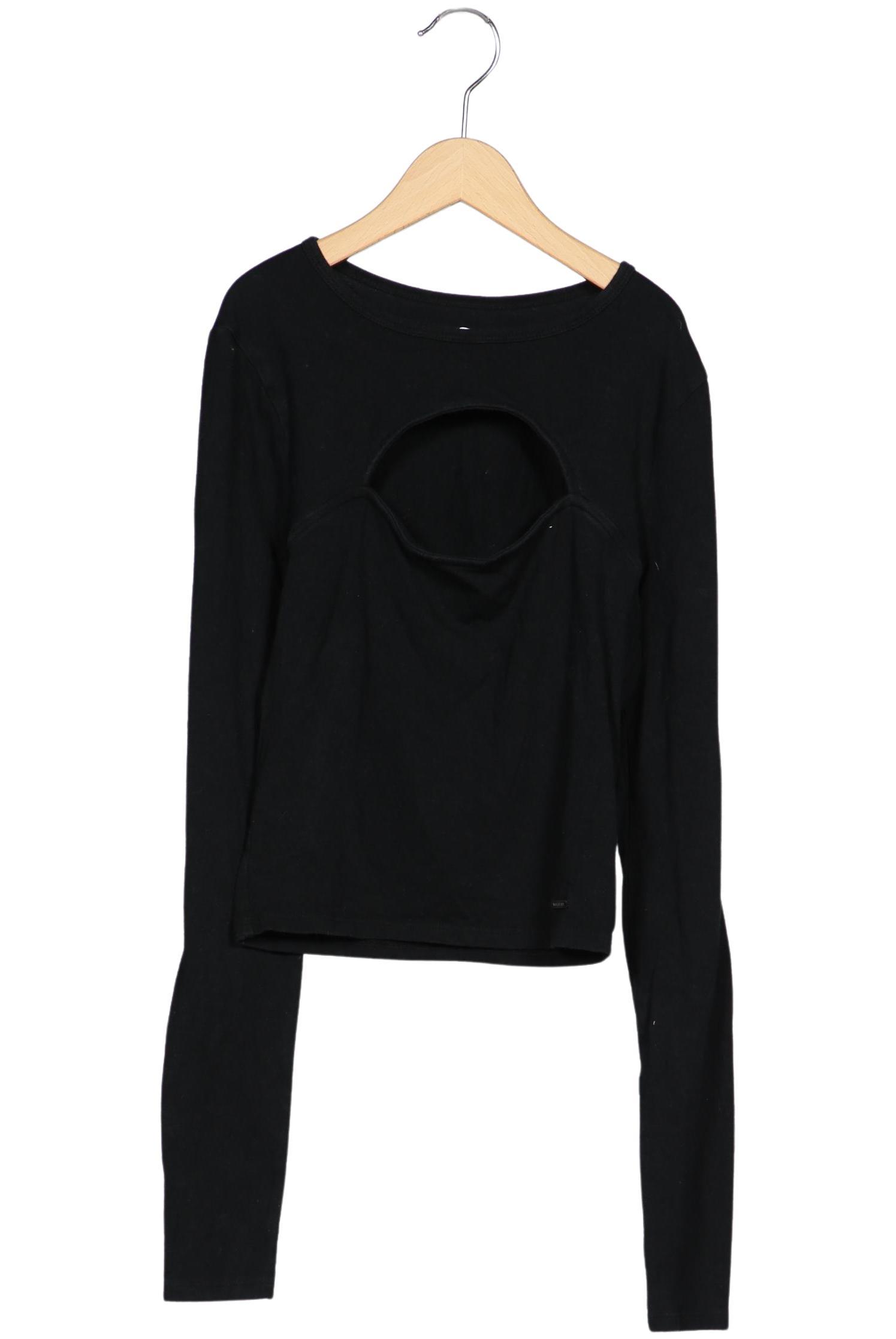 

Hollister Damen Langarmshirt, schwarz, Gr. 34