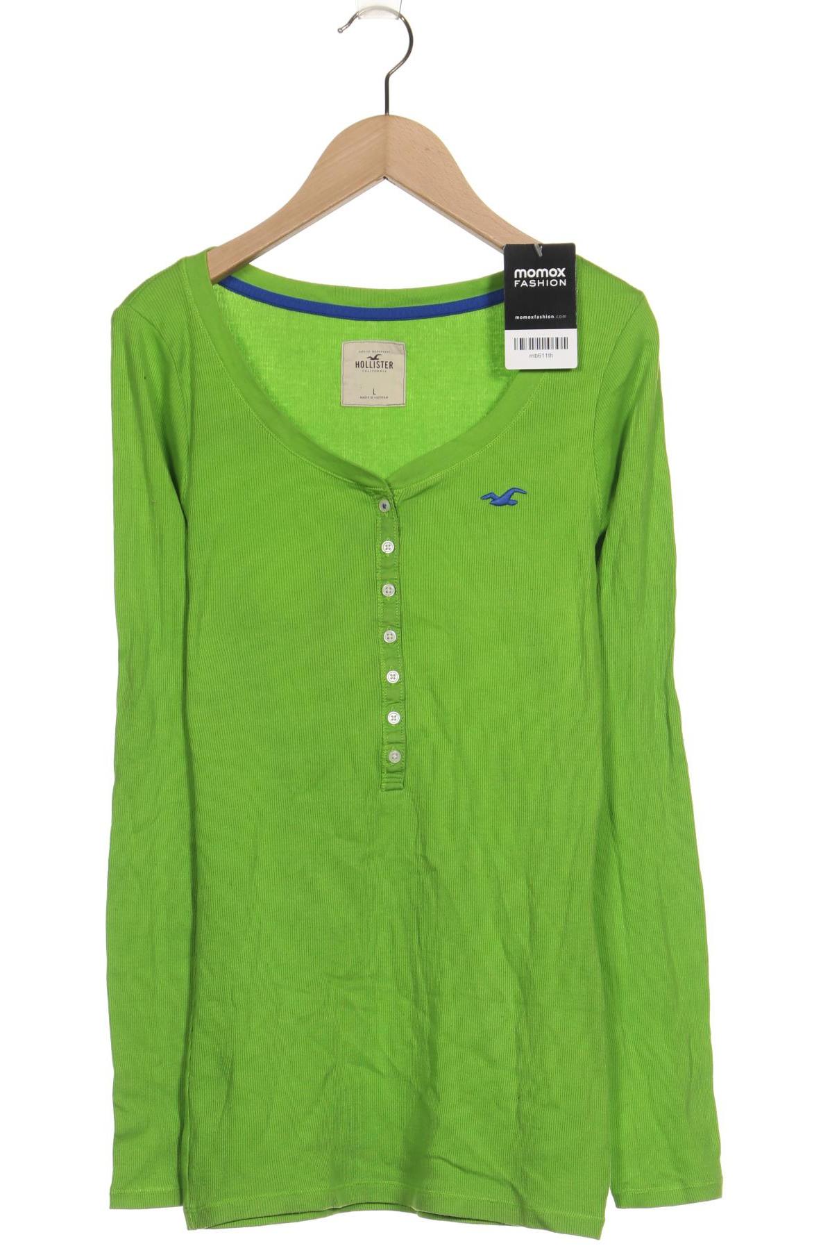 

Hollister Damen Langarmshirt, grün, Gr. 42